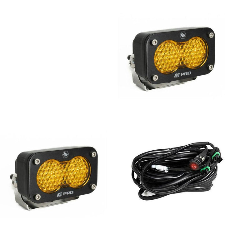 Baja Designs S2 Pro LED Light Pods - Amber (2 Sets) - Rugged Terrain