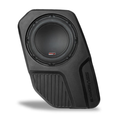 ssv works subwoofer enclosure for ford bronco with ssv v-spec sub