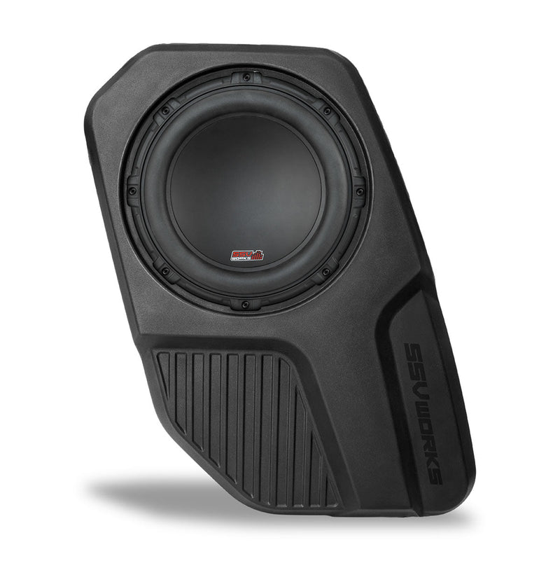 ssv works subwoofer enclosure for ford bronco with ssv v-spec sub