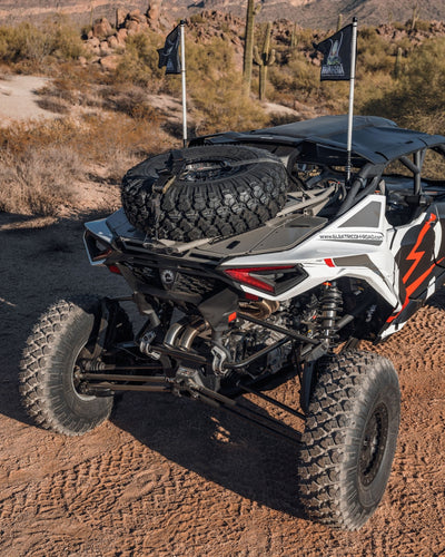 Elektric Offroad Volt Tire Rack for Volt Baja Box for 2024+ Can - am Maverick R - Rugged Terrain
