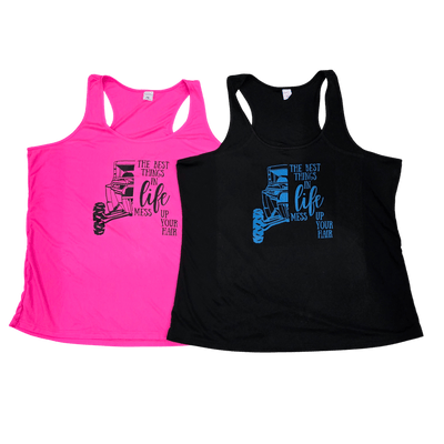 "The Best Things In Life Mess Up Your Hair" Tank Top Shirt - Rugged Terrain