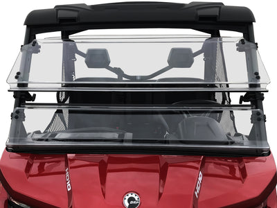 Spike Can-Am Defender Full Tilting Scratch Resistant Windshield