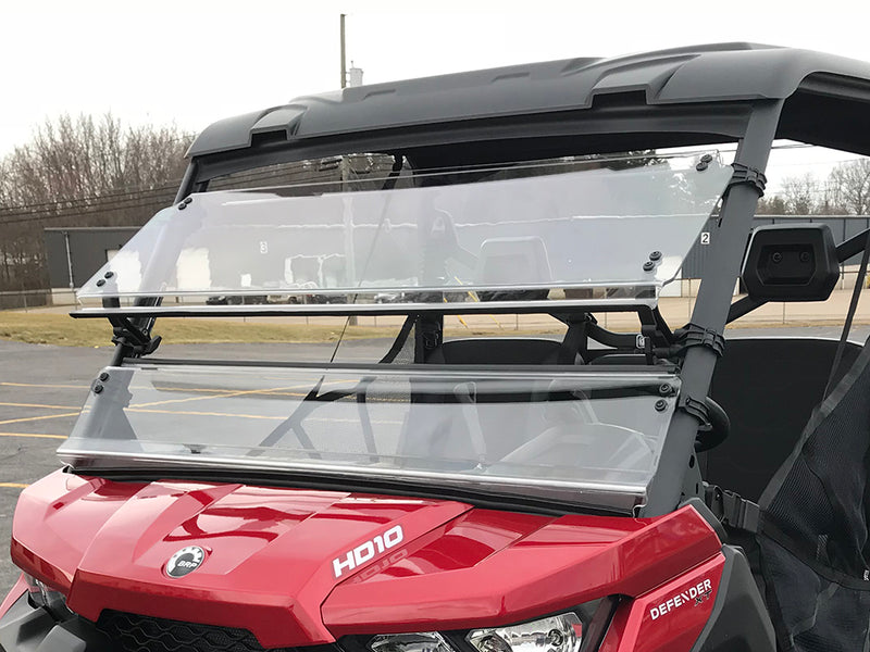 Spike Can-Am Defender Full Tilting Scratch Resistant Windshield