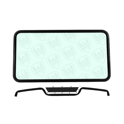 Moto Armor Glass Windshield for CAGEWRX Super Shorty Cage | 2019+ RZR TURBO S / XP 1000