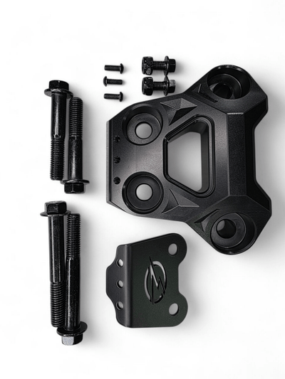 Elektric Offroad Billet Radius Rod Plate (Black) for 2024+ Can Am Maverick R - Rugged Terrain