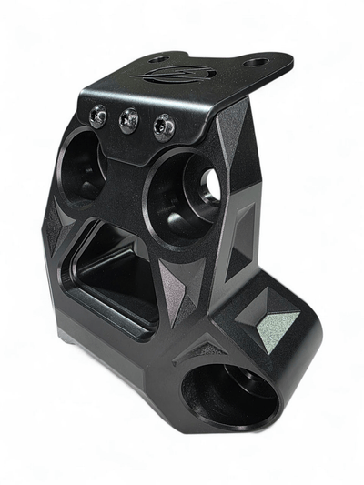 Elektric Offroad Billet Radius Rod Plate (Black) for 2024+ Can Am Maverick R - Rugged Terrain