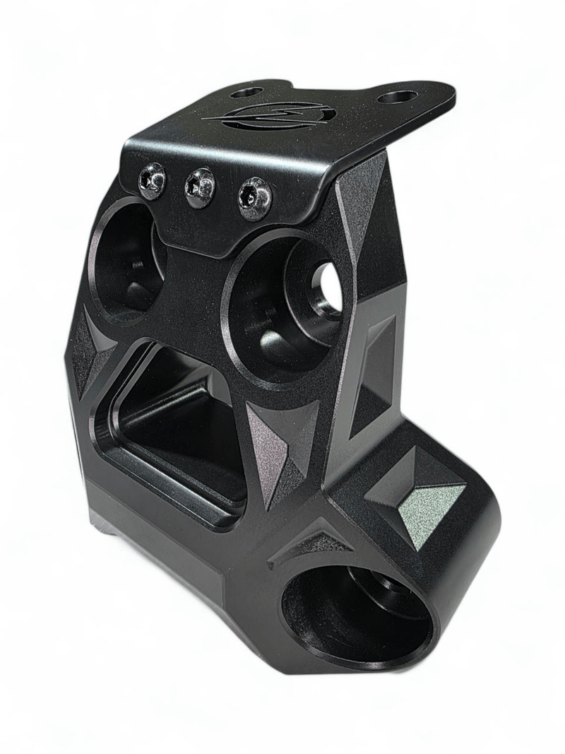 Elektric Offroad Billet Radius Rod Plate (Black) for 2024+ Can Am Maverick R - Rugged Terrain