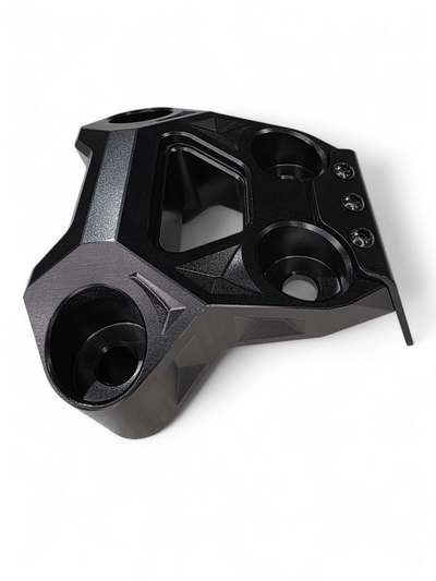 Elektric Offroad Billet Radius Rod Plate (Black) for 2024+ Can Am Maverick R - Rugged Terrain