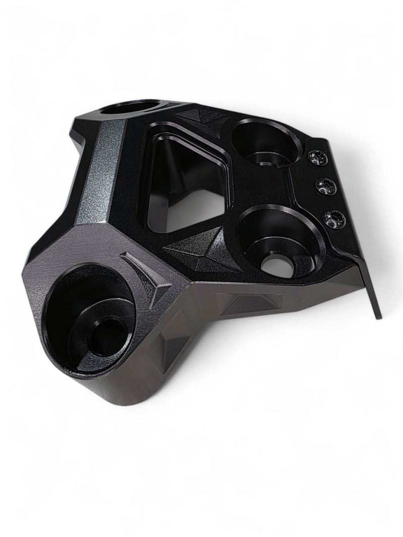 Elektric Offroad Billet Radius Rod Plate (Black) for 2024+ Can Am Maverick R - Rugged Terrain