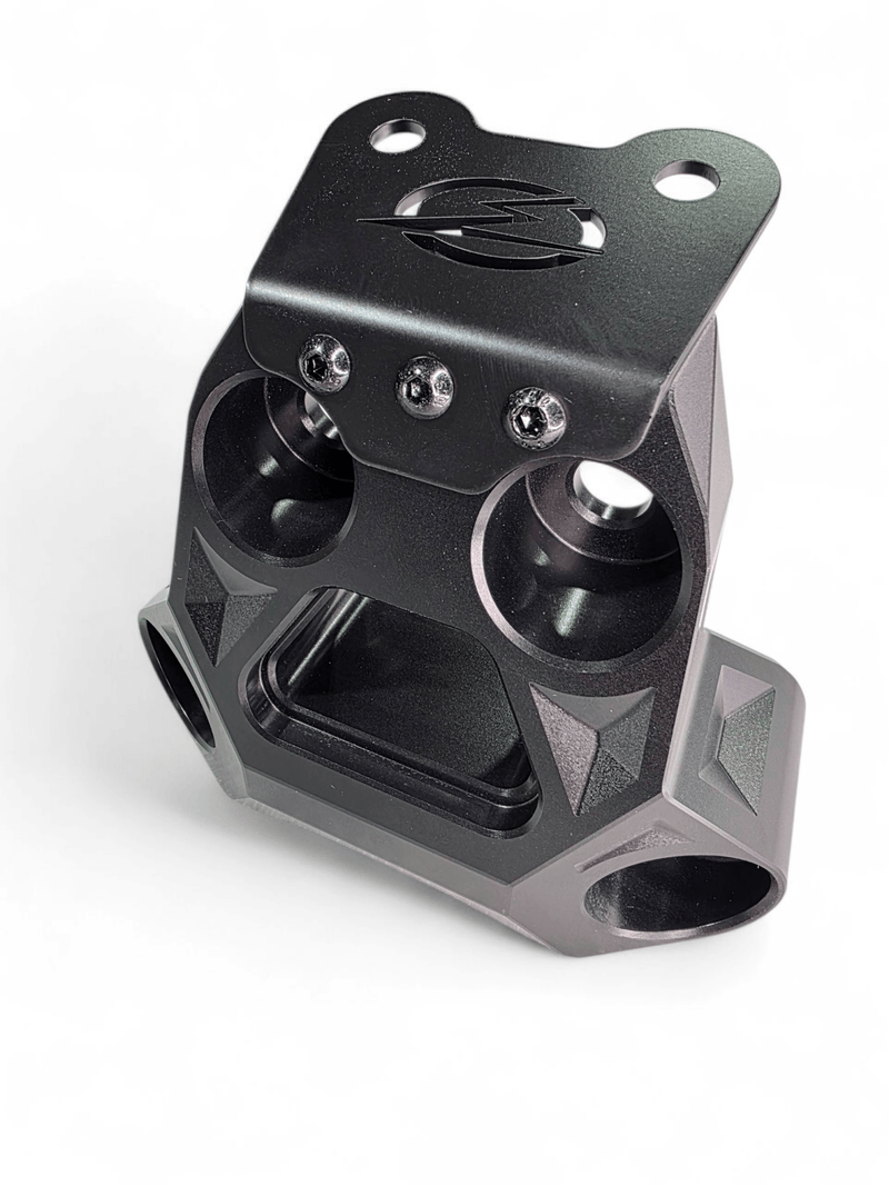 Elektric Offroad Billet Radius Rod Plate (Black) for 2024+ Can Am Maverick R - Rugged Terrain