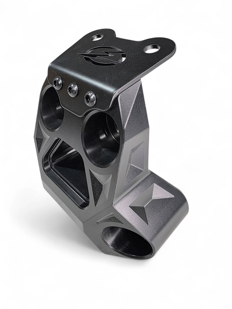 Elektric Offroad Billet Radius Rod Plate (Black) for 2024+ Can Am Maverick R - Rugged Terrain