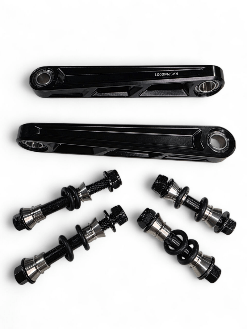 Elektric Offroad Front Sway Bar Links Anodized Black from 2024+ Can - Am Maverick R - Rugged Terrain