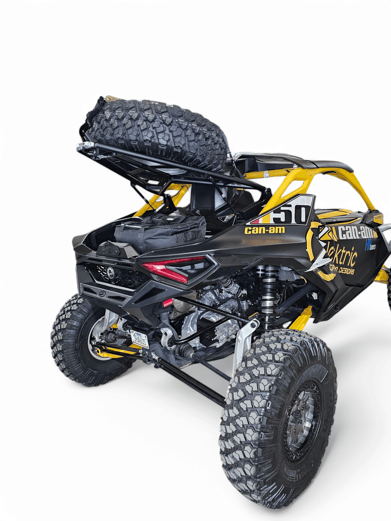 Elektrick Offroad Volt Tire Rack for 2024+ Can - Am Maverick R - Rugged Terrain