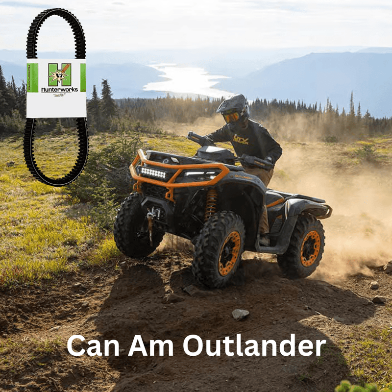 Hunterworks CVT Drive Belt for 2023 - 2025 Can Am Outlander 500 & 700 (All Models) / 2025 Can Am Outlander 850 & 1000 (All Models) - Rugged Terrain