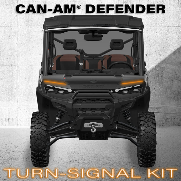 Turn-Signal Plug-&-Play Kit | 2026 Can-Am Defender HD11 | Front LED Lights w/Taillight Integration