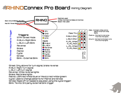 Rhino Lights Connex Pro Board Wiring Diagram