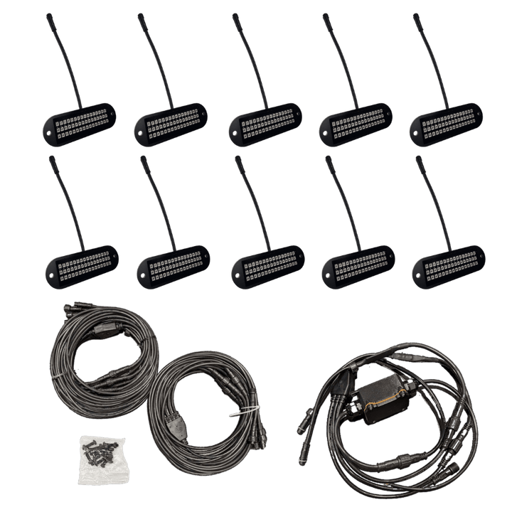 R1 Industries XL LED Rock Lights (10 - Pod) - Rugged Terrain
