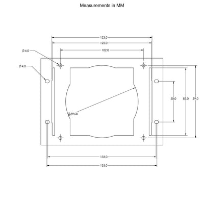 2025 - 2026 Polaris® RZR Pro R, Pro S and Pro XP Multi - Media Receiver Mounting Kit - Rugged Terrain