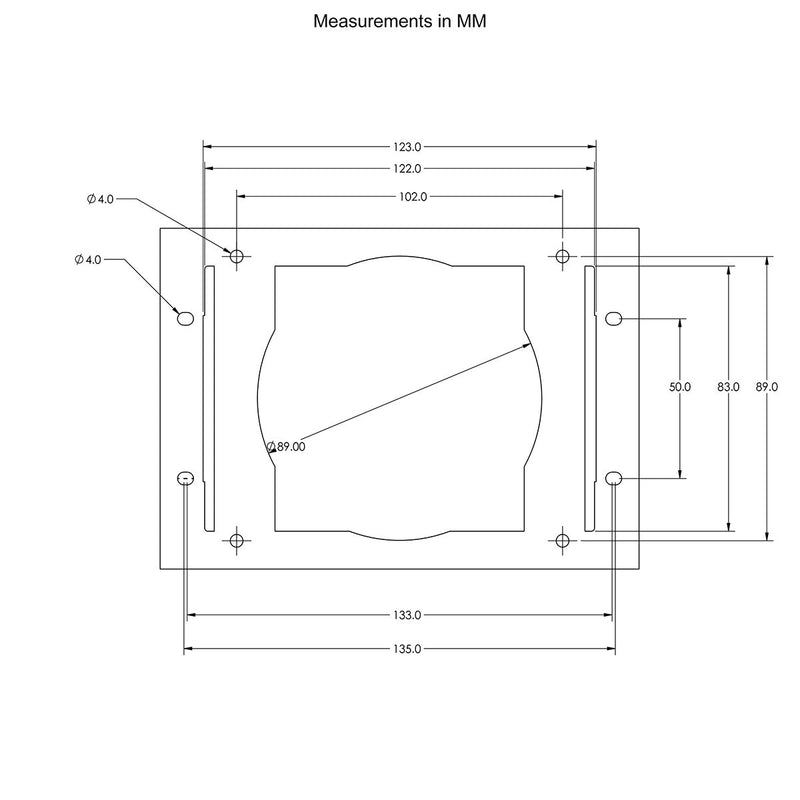 2017 - 2026 CanAm X3 Multi - Media Receiver Mounting Kit - Rugged Terrain