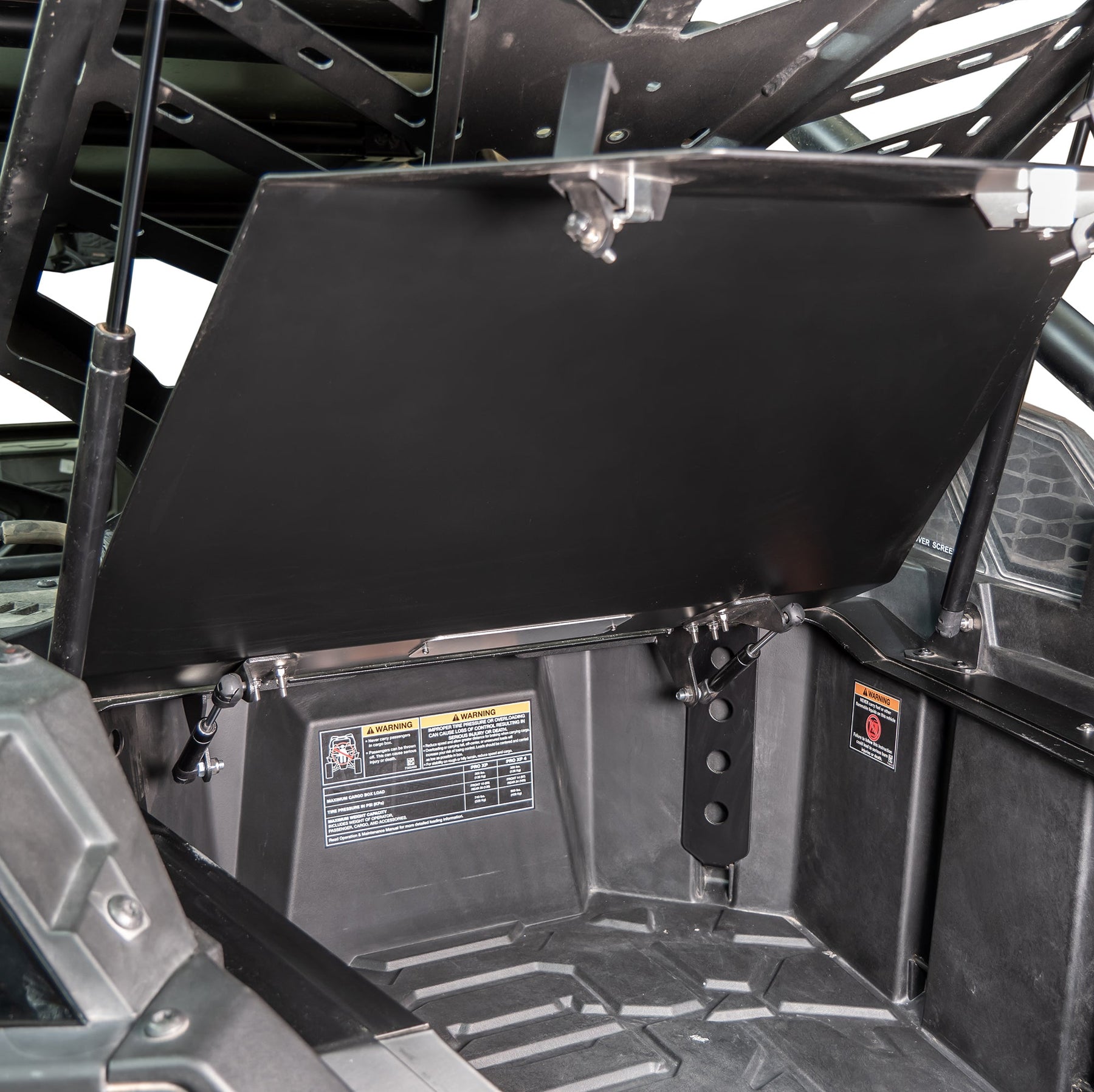 DRT RZR Pro R / Turbo R / Pro XP 2022+ Polaris Trunk Enclosure Gas Str ...