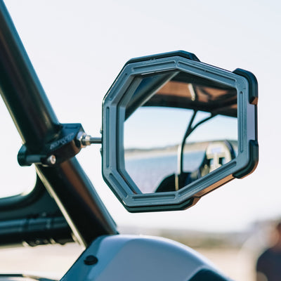 DRT Billet Aluminum Tactical Convex Side Mirror Set - Rugged Terrain