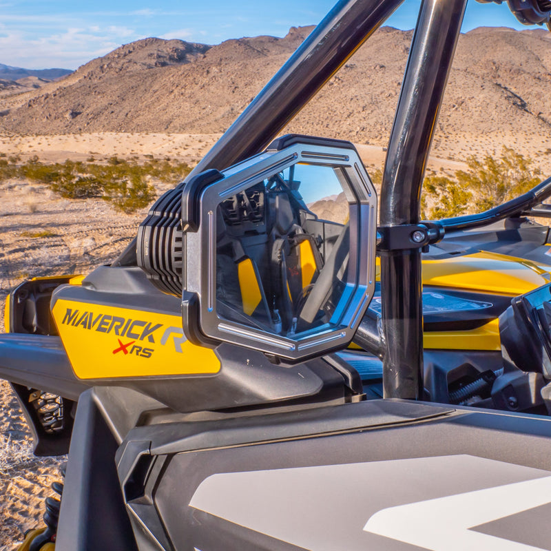DRT Billet Aluminum Tactical Convex Side Mirror Set - Rugged Terrain