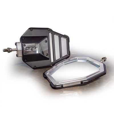 DRT Billet Aluminum Tactical Convex Side Mirror Set - Rugged Terrain