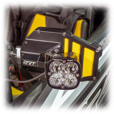 DRT Billet Aluminum Tactical Convex Side Lighted Mirror Set Kit - Rugged Terrain