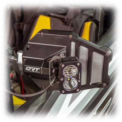 DRT Billet Aluminum Tactical Convex Side Lighted Mirror Set Kit - Rugged Terrain