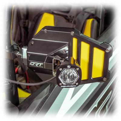 DRT Billet Aluminum Tactical Convex Side Lighted Mirror Set Kit - Rugged Terrain