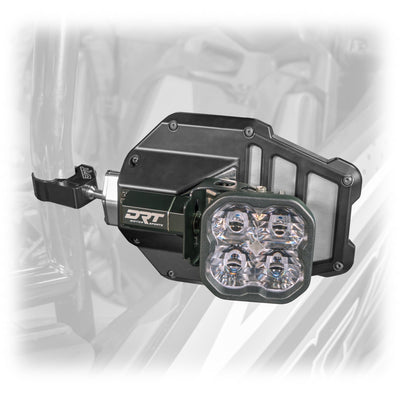 DRT Billet Aluminum Tactical Convex Side Lighted Mirror Set Kit - Rugged Terrain