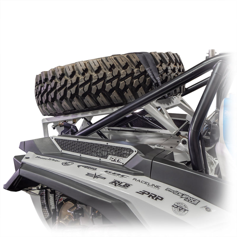 DRT Motorsports Polaris 2024+ RZR XP 1000/4 Tire Carrier/Adventure Rack - Rugged Terrain