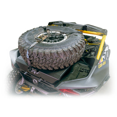 DRT Motorsports Can - Am Maverick R Tire Carrier / Adventure Rack - Rugged Terrain