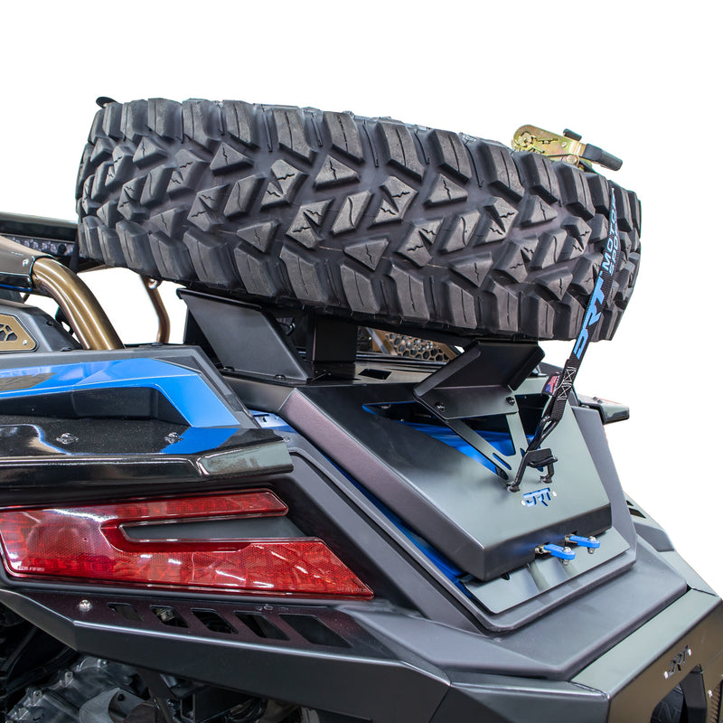 DRT RZR Pro R / Turbo R / Pro XP 2022+ Oversize Tire Carrier Mount Accessory - Rugged Terrain
