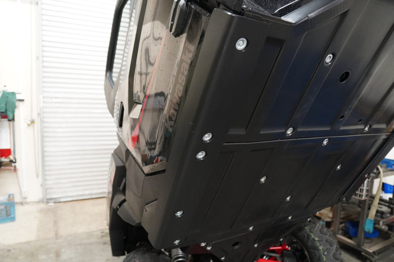 Kawasaki Ridge UHMW Rock Sliders - Rugged Terrain