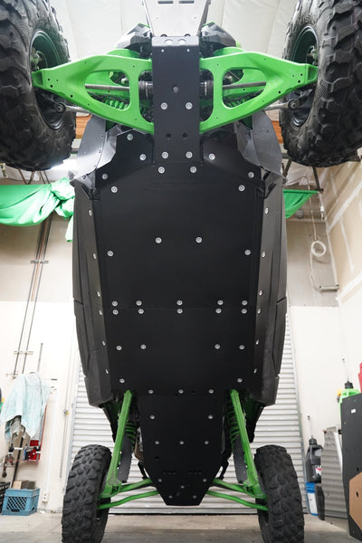 Kawasaki Teryx H2 UHMW Skid Plate and Rock Sliders - Rugged Terrain