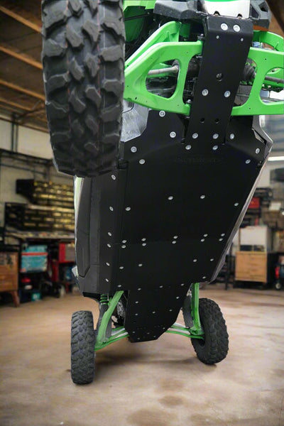 Kawasaki Teryx H2 UHMW Skid Plate and Rock Sliders - Rugged Terrain