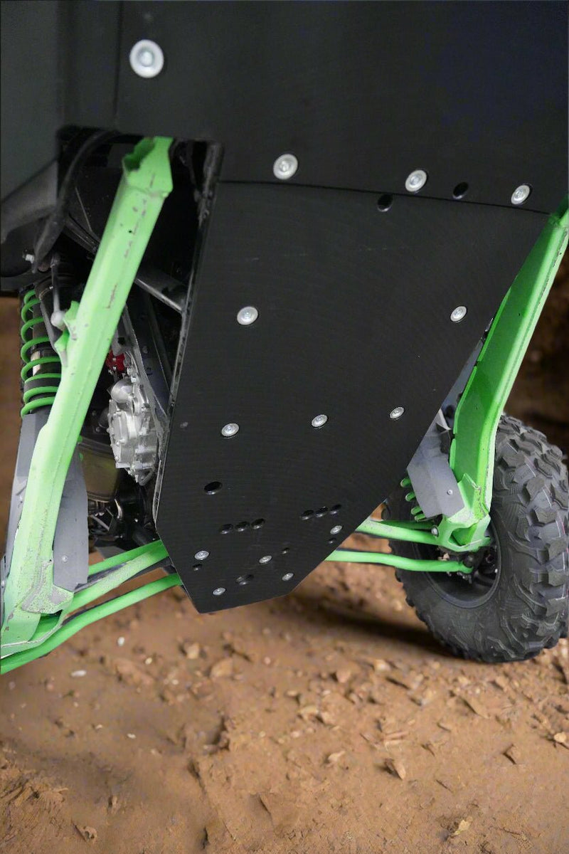 Kawasaki Teryx H2 UHMW Skid Plate and Rock Sliders - Rugged Terrain