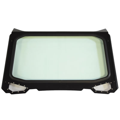 front view glass windshield black moto armor