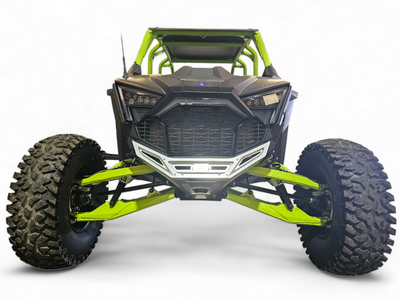 Elektric Offroad Designs Clear Hard Anodized Machined Billet Front Winch Bumper For Polaris RZR Pro R  Turbo R