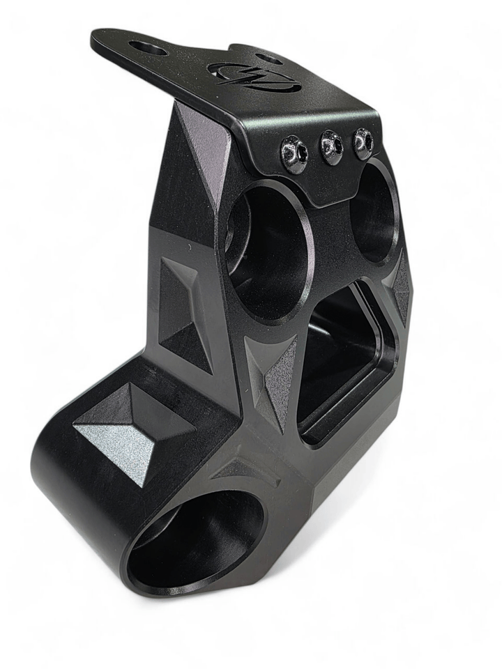 Elektric Offroad Billet Radius Rod Plate (Black) for 2024+ Can Am Maverick R - Rugged Terrain