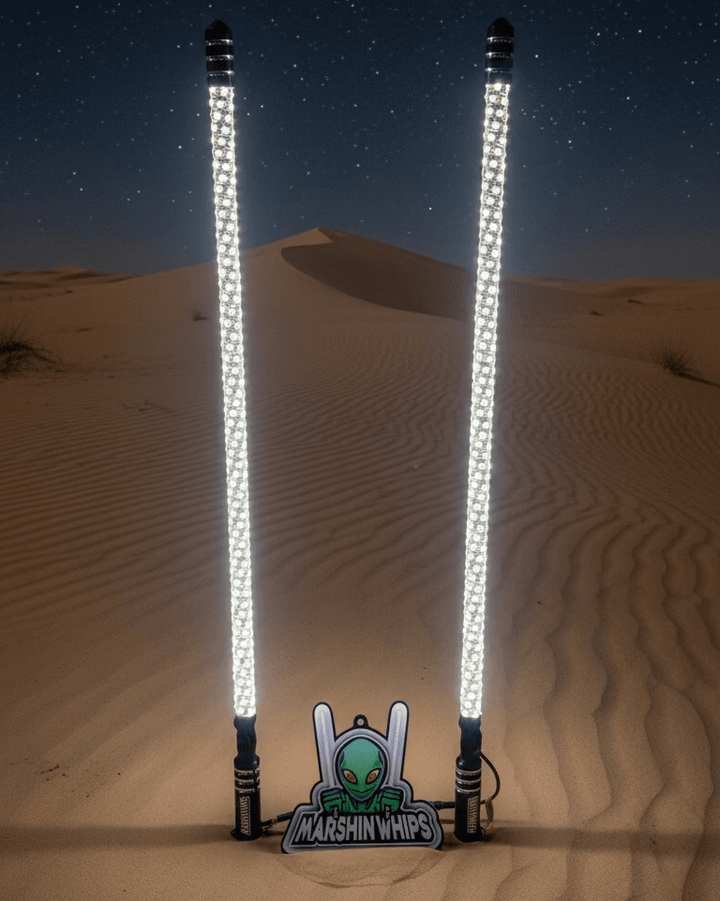 Marshin Whips RGBW Vehicle Lighting System with Brake & Turn Signals - Rugged Terrain