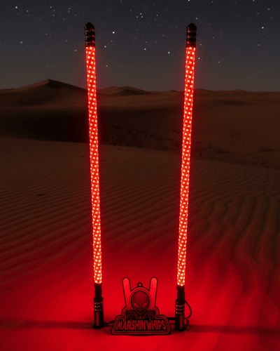 Marshin Whips RGBW Vehicle Lighting System with Brake & Turn Signals - Rugged Terrain