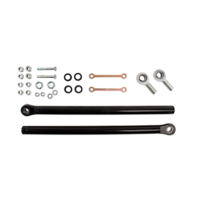 High Lifter APEXX Upper Radius Bar for Polaris RZR Turbo S 1000 - Spherical Bearings Installed - Black