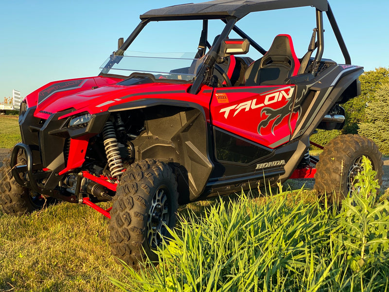 Spike Honda Talon Lower Door Inserts-Dark Tinted