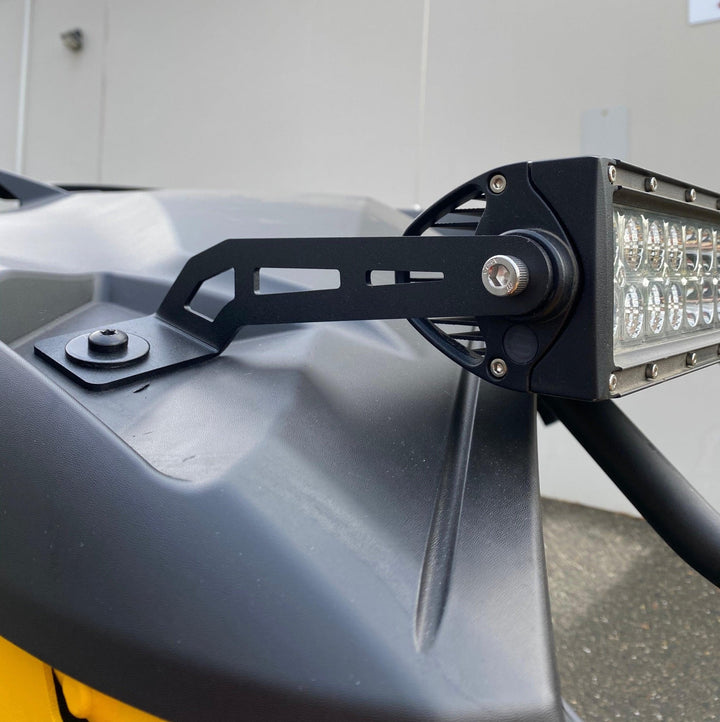Factory UTV Can - Am Maverick R Light Bar Brackets - Rugged Terrain