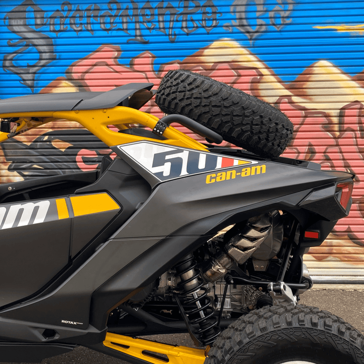 Factory UTV Can - Am Maverick R Dual Clamp Spare Tire Mount - Rugged Terrain