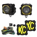 KC HiLiTES Flex LED Lights - Amber - Rugged Terrain
