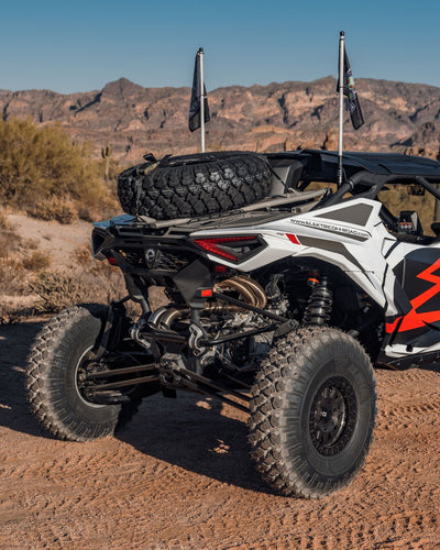 Elektric Offroad Volt Tire Rack for Volt Baja Box for 2024+ Can - am Maverick R - Rugged Terrain
