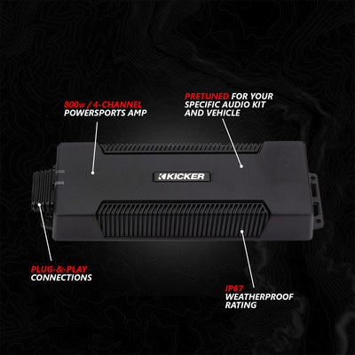 2024 Can-Am® Maverick R, Phase-3 V-Spec 1650watt 3-Speaker System